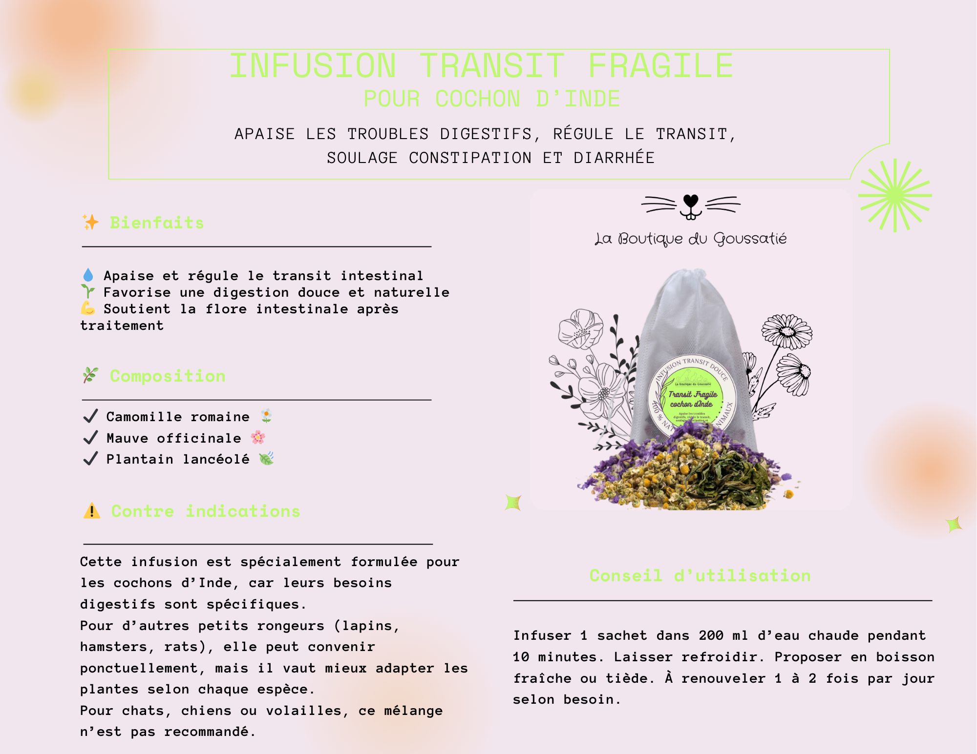 Infusion TRANSIT FRAGILE