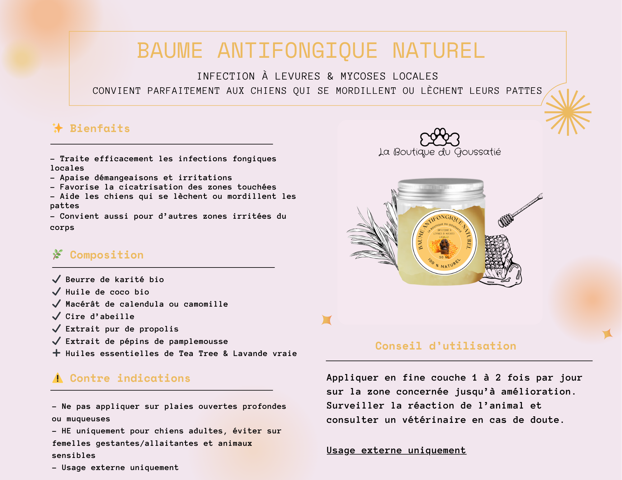 Baume Antifongique Naturel