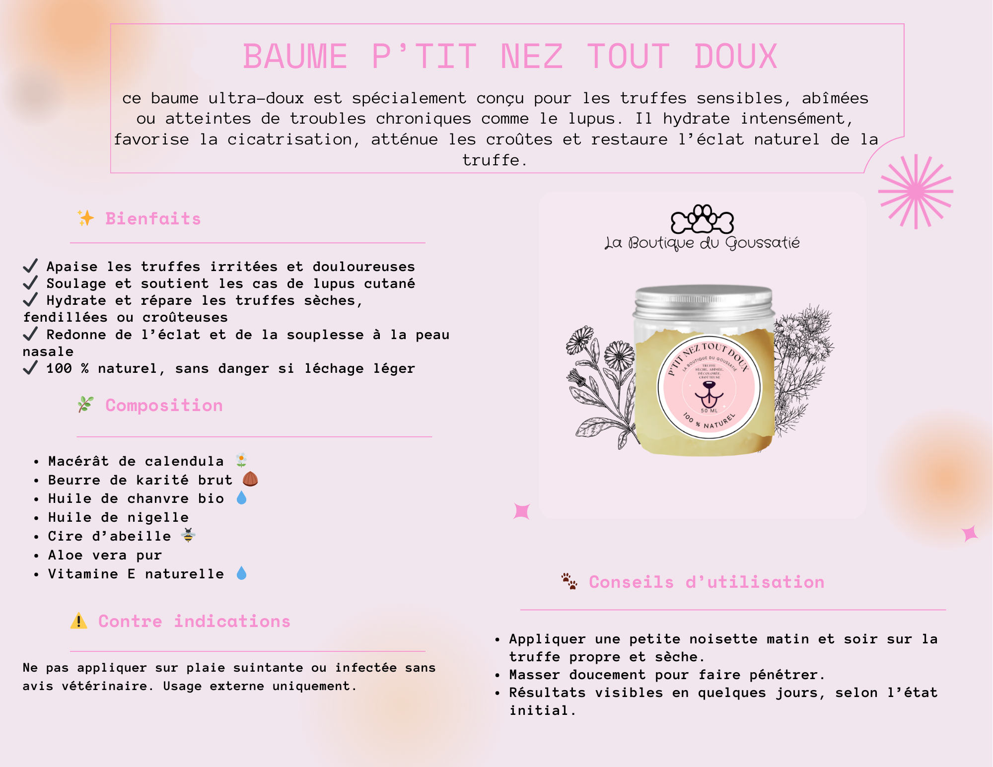 Baume P’tit Nez Tout Doux