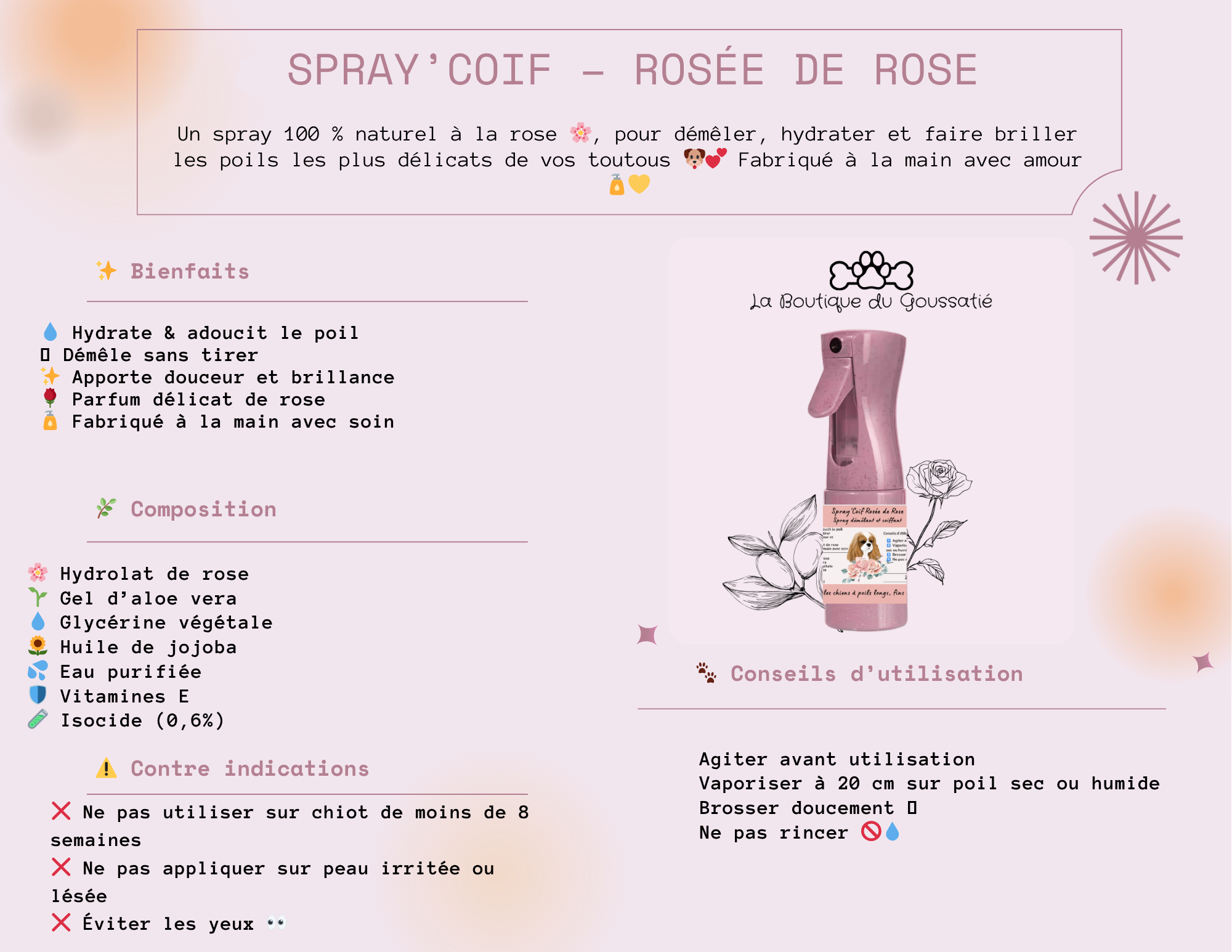 Spray’Coif – Rosée de Rose