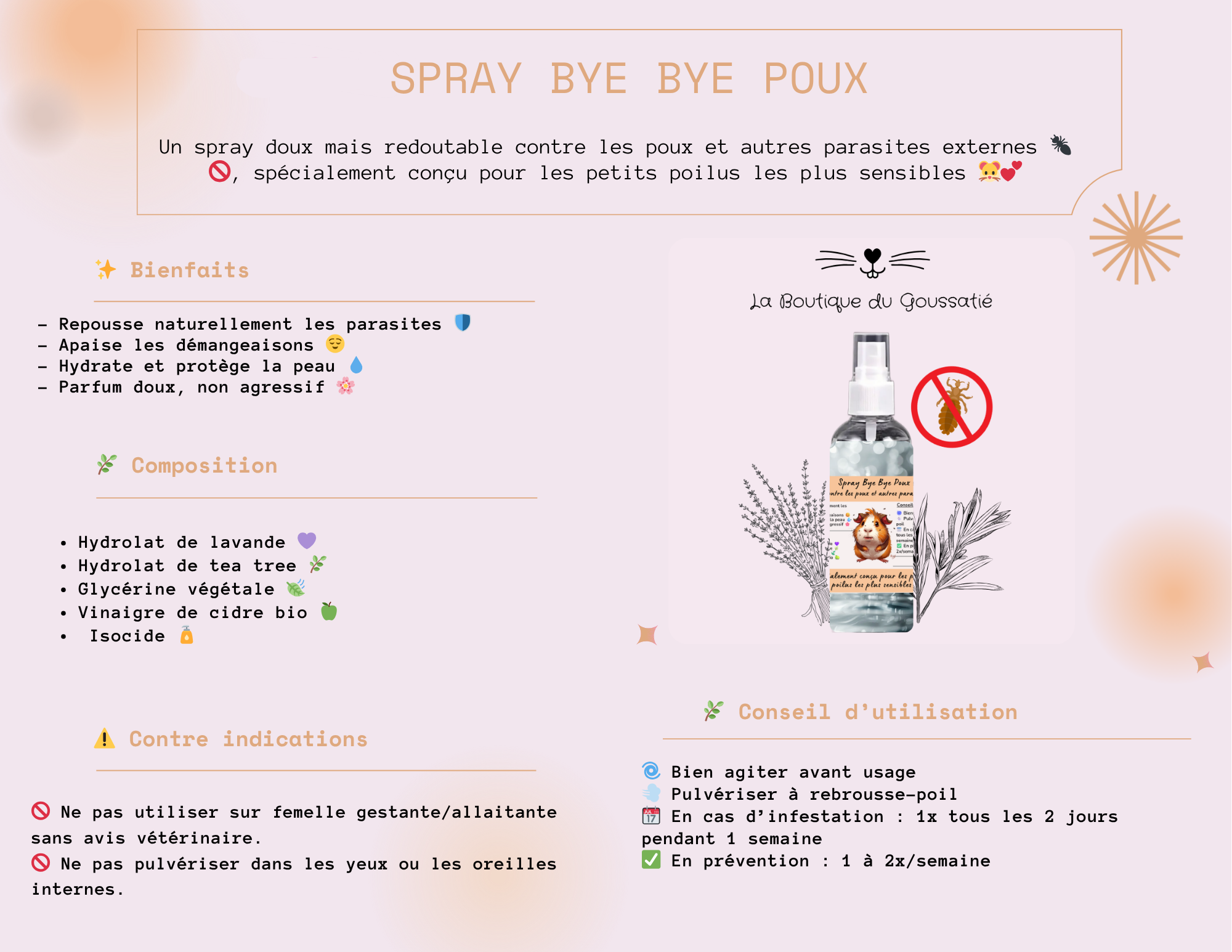 Spray Bye Bye Poux