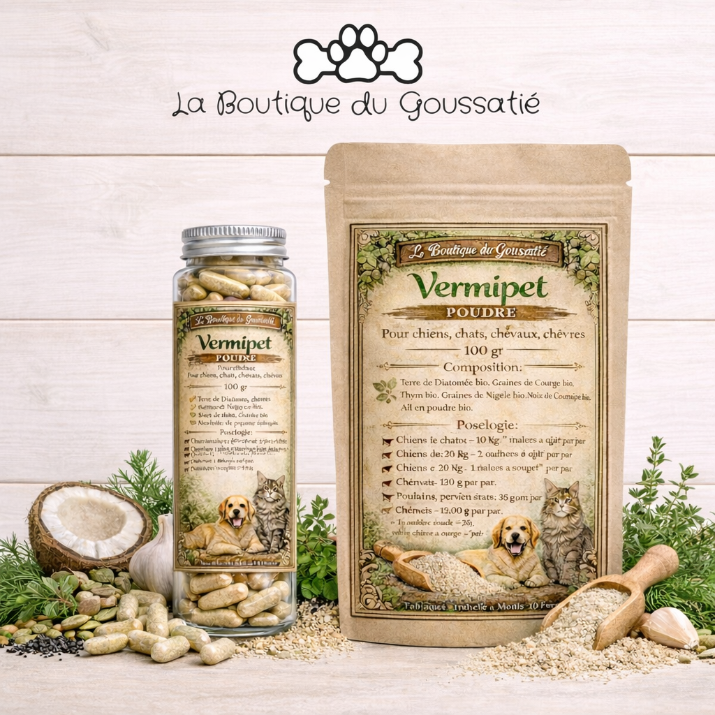 HelloAnimal® Liquide vermifuges intestinaux végan Anti-vers pour Animaux – particulièrement conseillé pour Chiens, Chats, Lapins et volaille – Vermifuge intestinale Naturel estomac et intestin