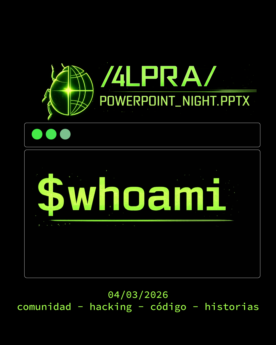 Convocatoria — ALPRA / PowerPoint Night