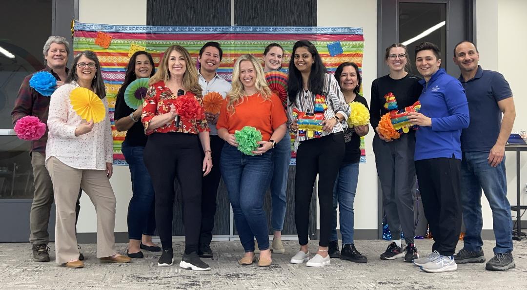 One of many corporate events -- teaching salsa for Hispanic Heritage Month!