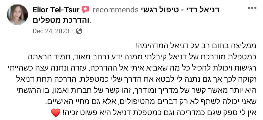 המלצות דניאל רדי