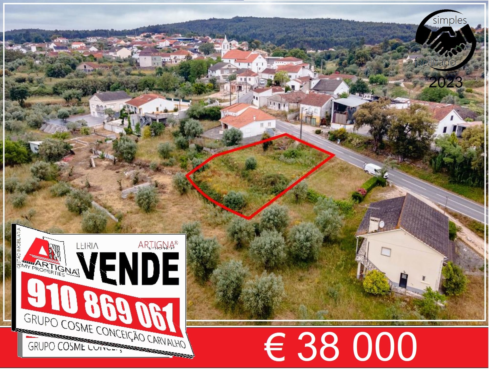 TERRENO C/ VIABILIDADE CONSTRUÇÃO  URQUEIRA  OUREM  551 m2