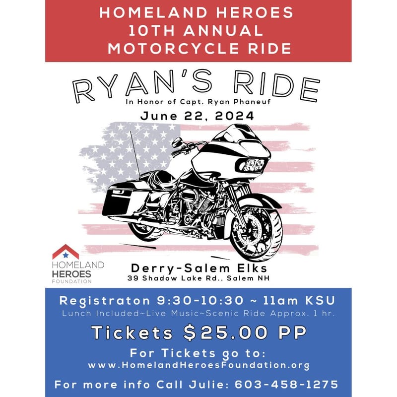 Homeland Heroes' "RYAN'S RIDE" 2024