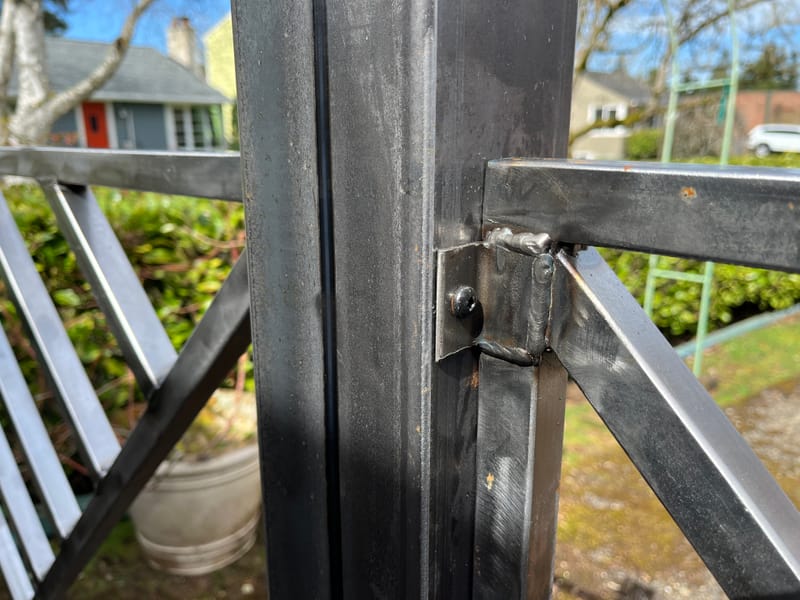 Steel Fence panels and retaining wall 