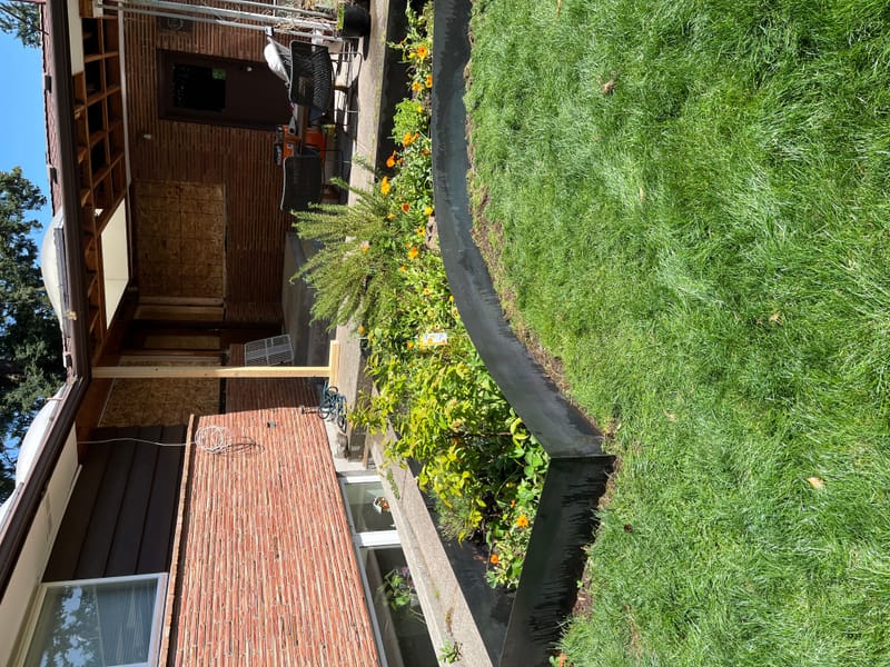 Steel Fence panels and retaining wall 