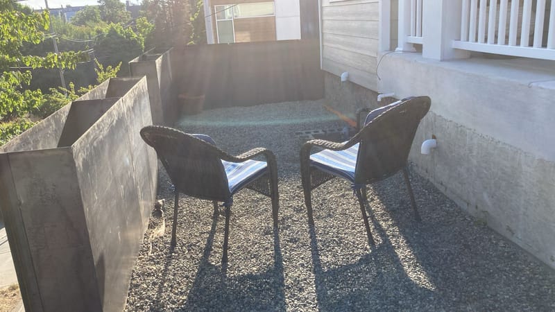 Steel Fence panels and retaining wall 