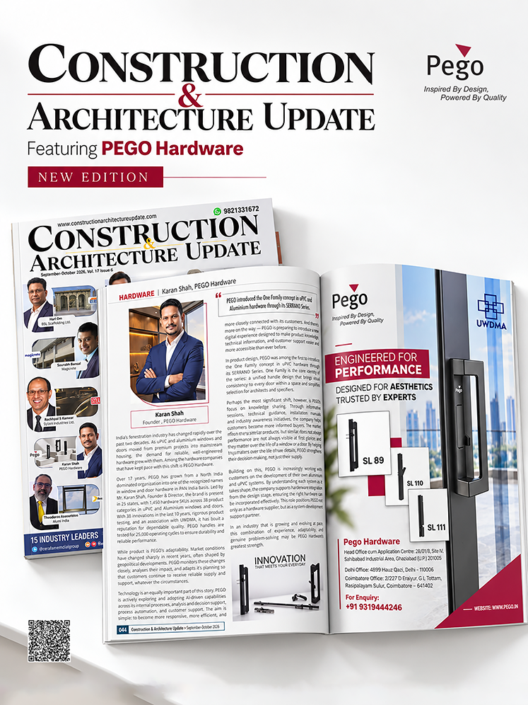 PEGO Hardware Featured in Construction & Architecture Update
