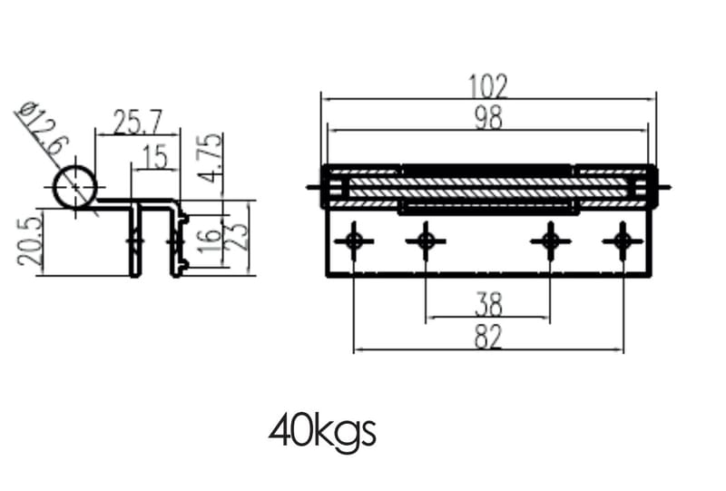Mesh Shutter Hinge BH 22