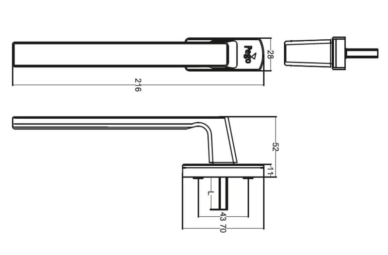 SLIDING LONG DOOR HANDLE SL 91
