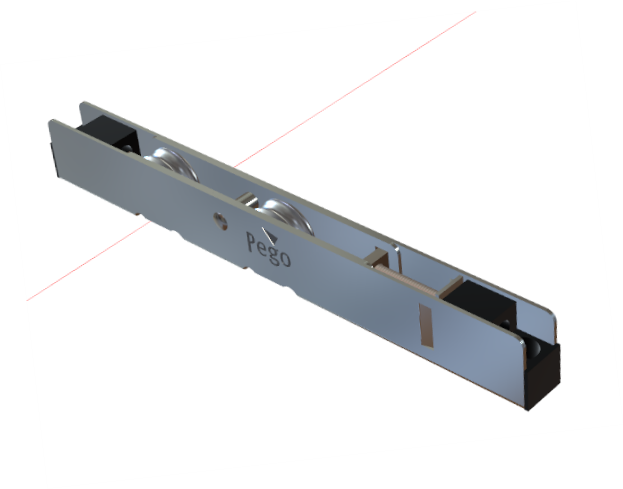 ADJUSTABLE DOUBLE WHEEL METAL DOOR ROLLER SR 24M-16