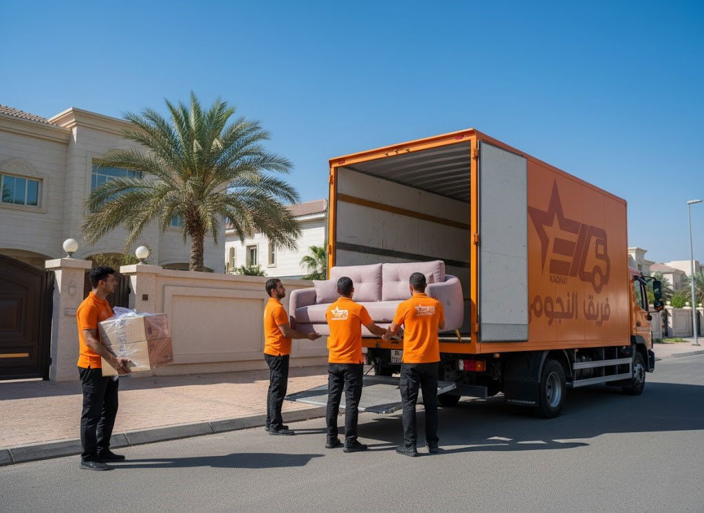 أفضل شركة نقل أثاث بالرياض | فريق النجوم بخدمة احترافية