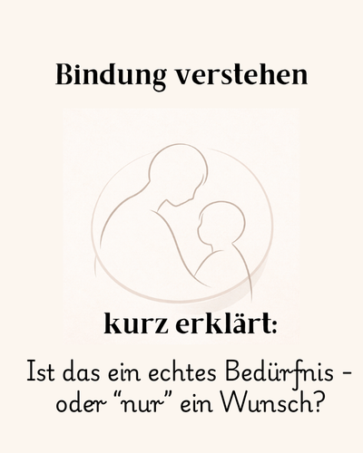 Ist das ein Wunsch oder ein Bedürfnis?