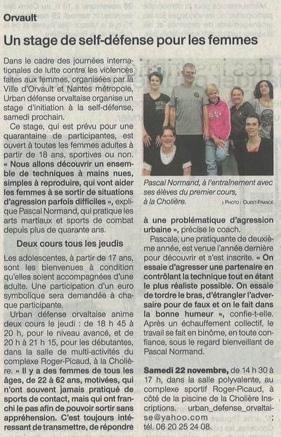 Ouest France 14 novembre 2025