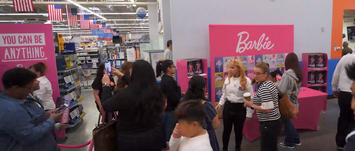 Tour launch with Laurie Hernandez as a centerpiece activation