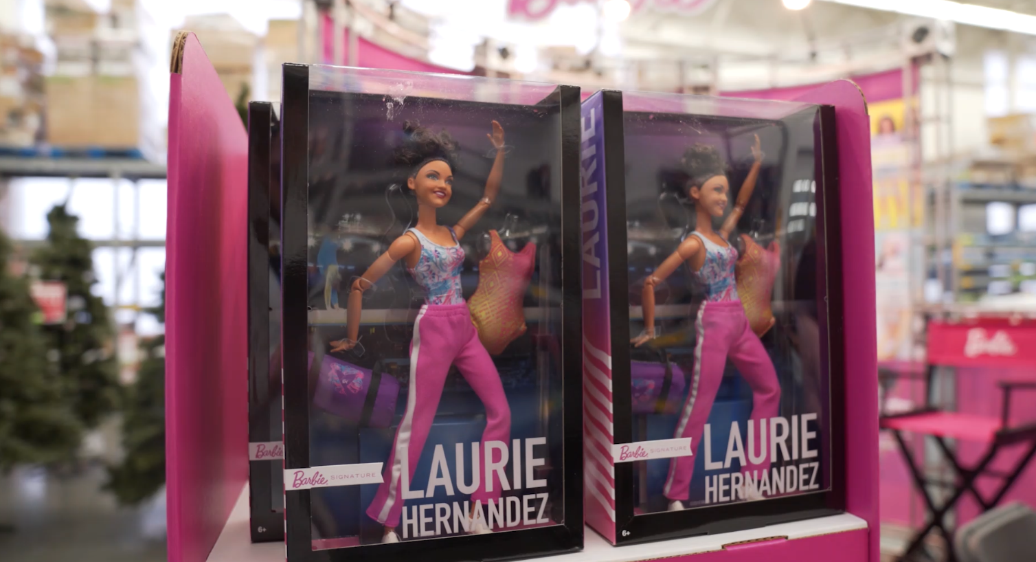 Tour launch with Laurie Hernandez as a centerpiece activation
