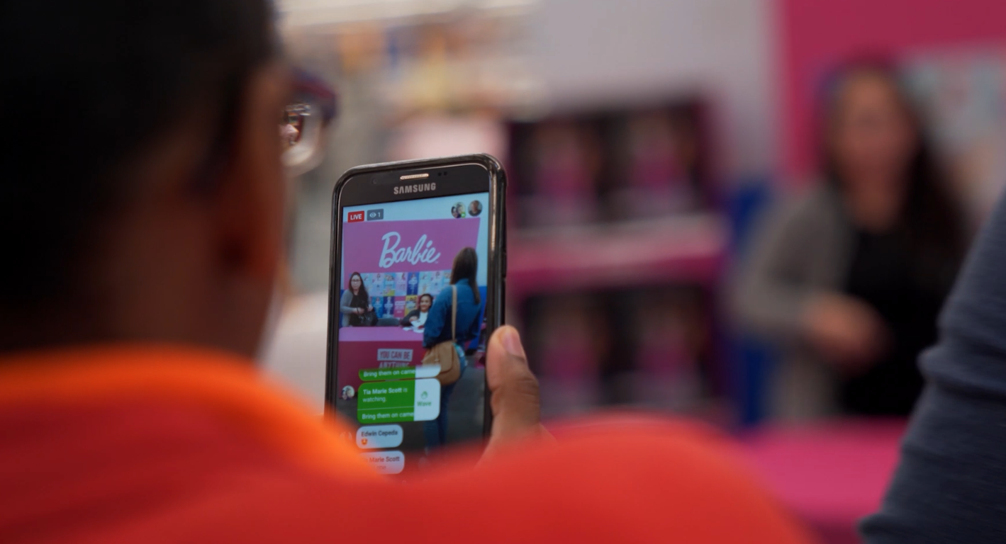 Tour launch with Laurie Hernandez as a centerpiece activation