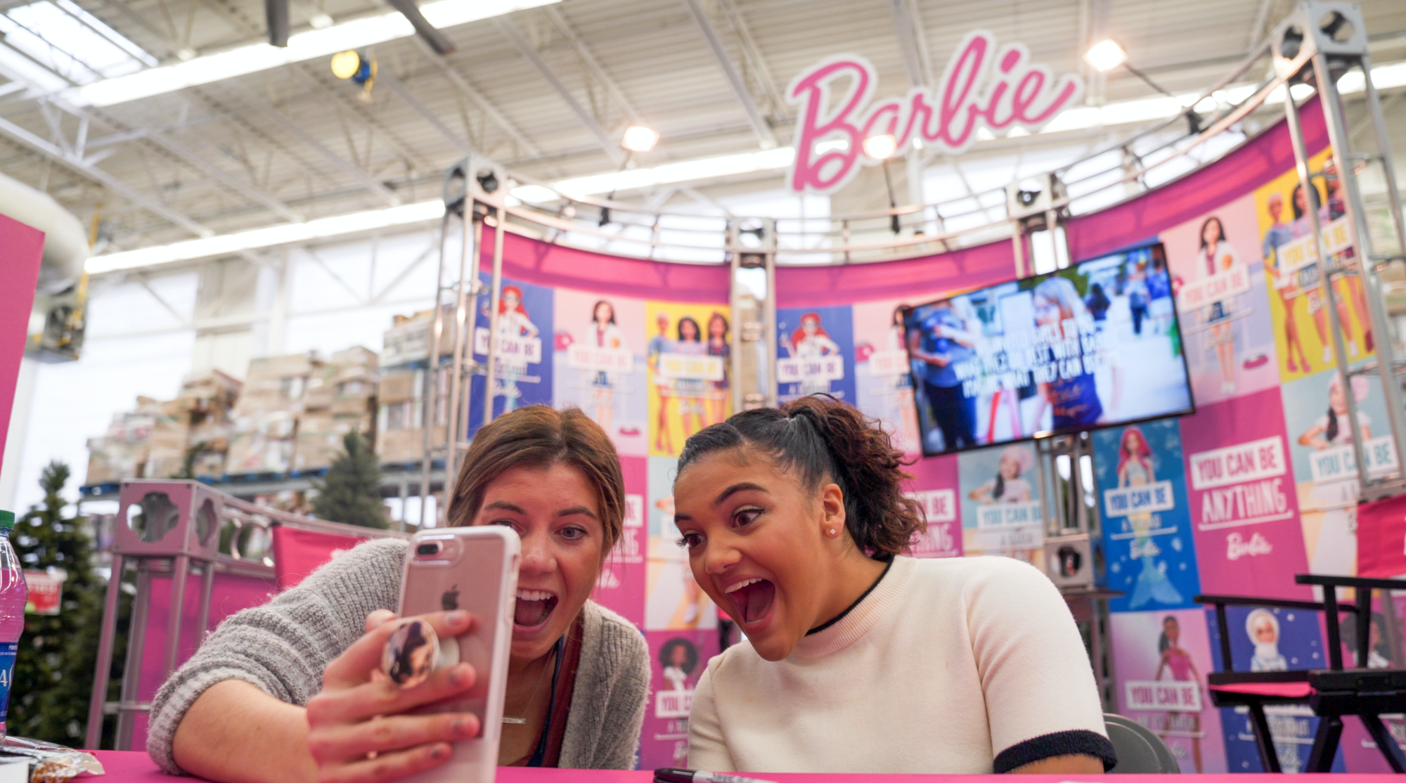 Tour launch with Laurie Hernandez as a centerpiece activation