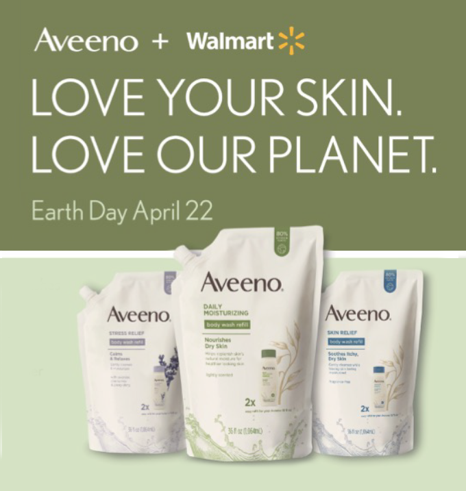 Aveno + Walmart Earthday Partnership