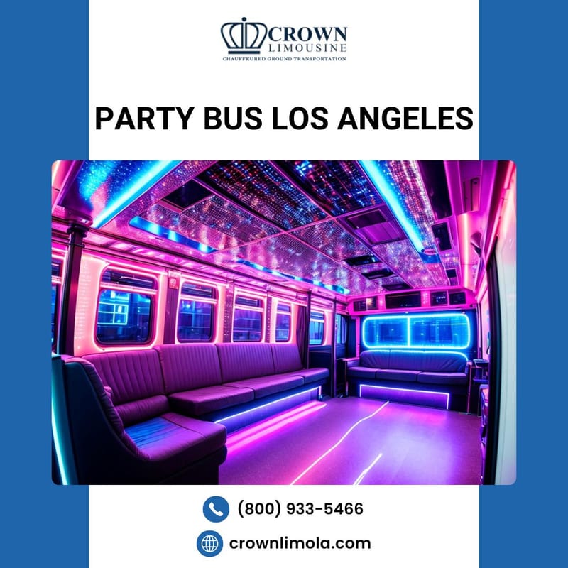 Elevate Your Celebration with Limo Service Los Angeles and Party Bus Los Angeles by LA Limo Bus –Crownlimola