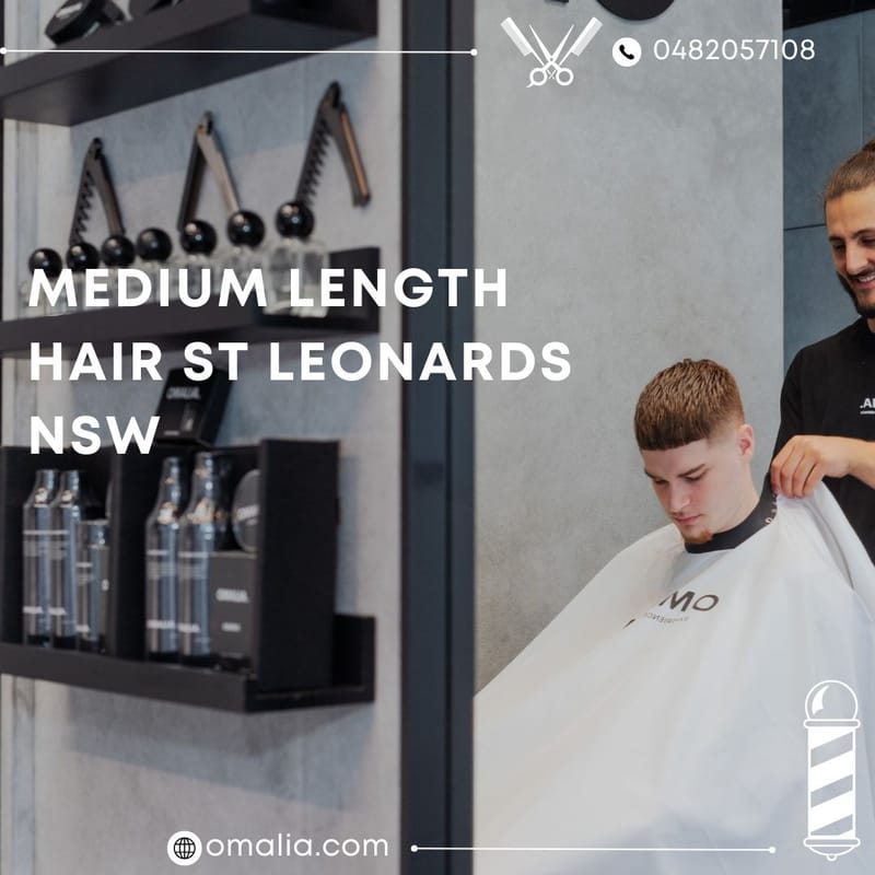 Medium Length Men's Hair St Leonards NSW