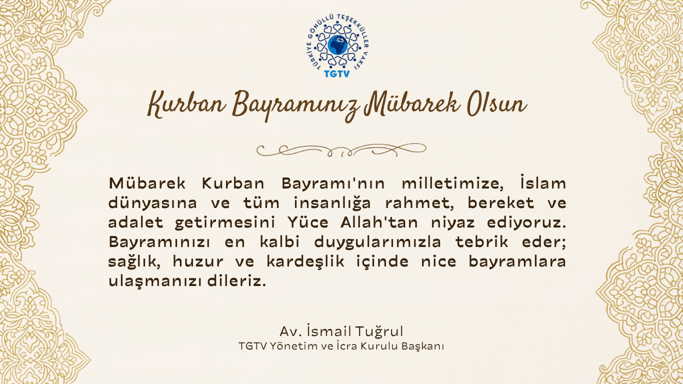 Kurban Bayramınız Mübarek Olsun!