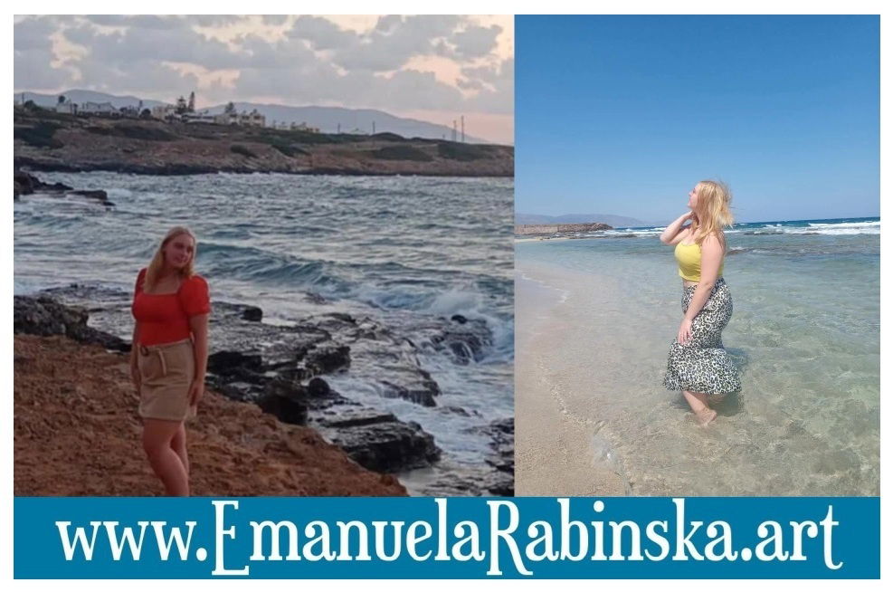 Solistka Emanuela Rabinska na fotografii z teledysku do piosenki w rytmie LATINO Summer girl