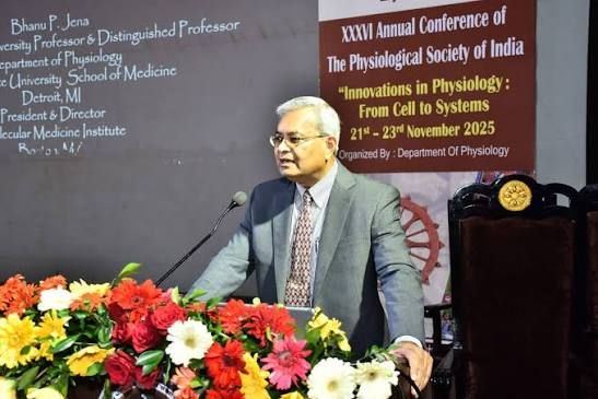 MMI President Prof. Bhanu P. Jena presented the Keynote Opening Lecture at the Annual Indian Physiological Society Meetings.