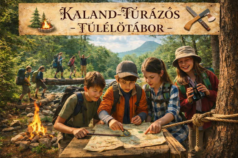 🌲🔥 KALAND–TÚRA–TÚLÉLŐTÁBOR 🔥🌲