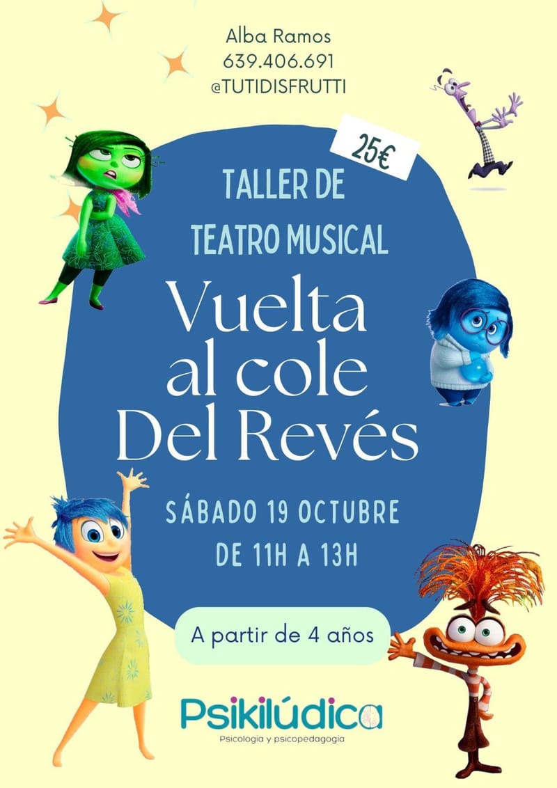 TALLER TEATRO MUSICAL "DEL REVÉS"