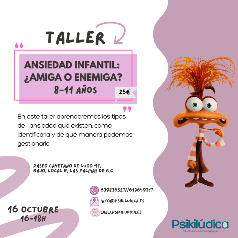 TALLER ANSIEDAD INFANTIL