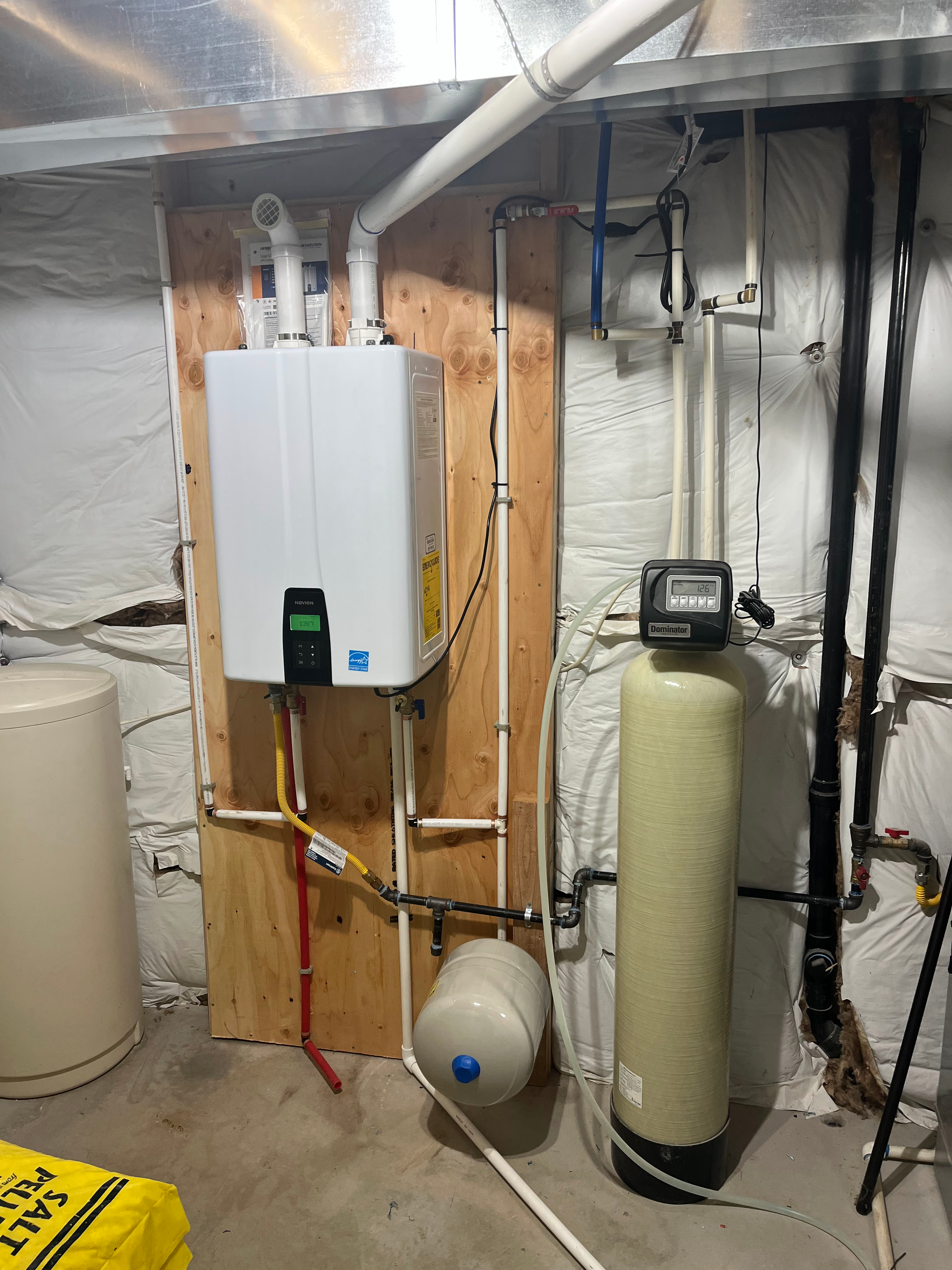New tankless water heater unit upgrade 