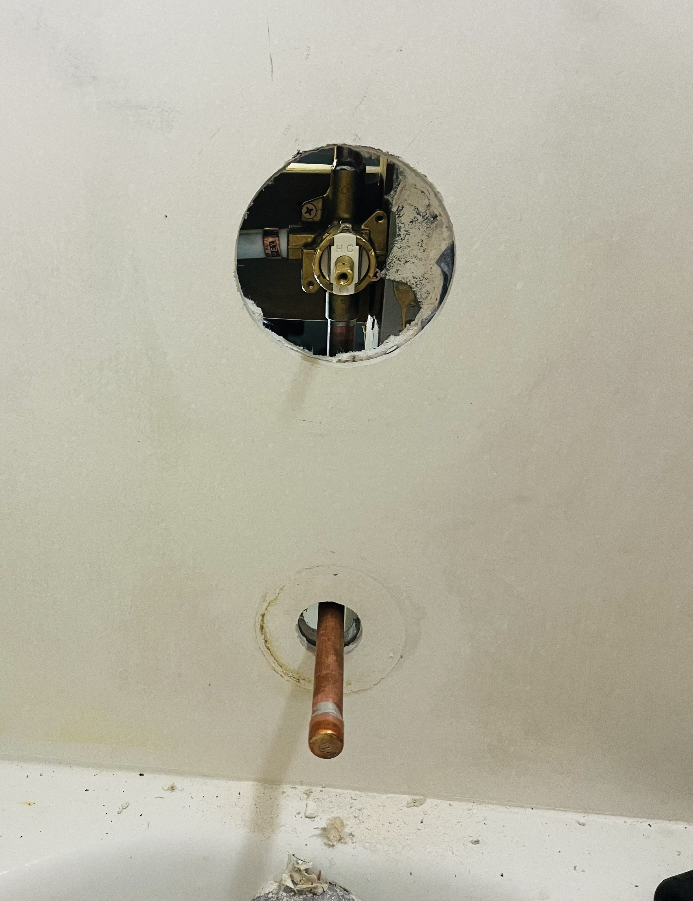 Damaged Shower Valve