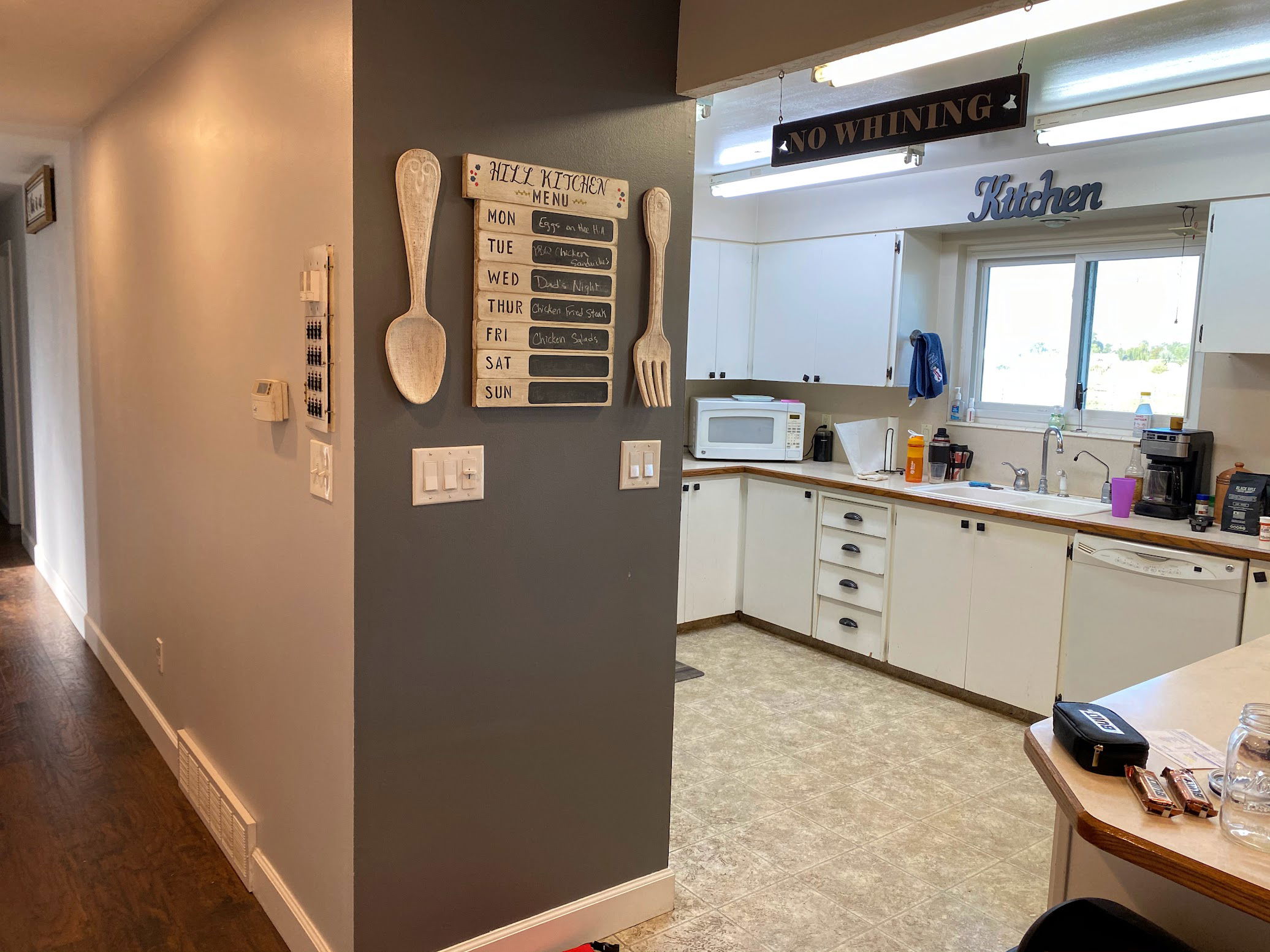 Old outdated 70's kitchen 