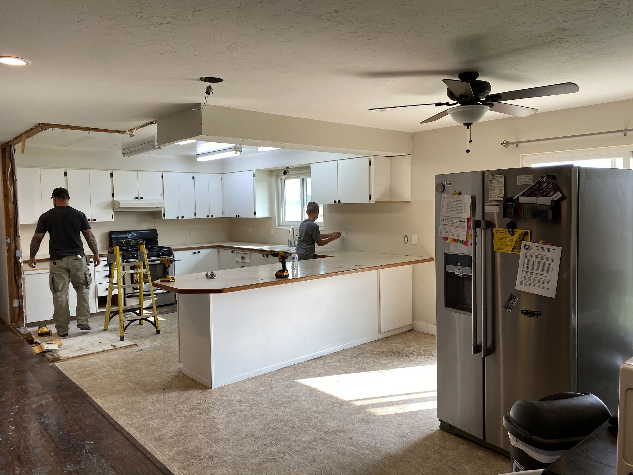 Kitchen Demo during remodel 