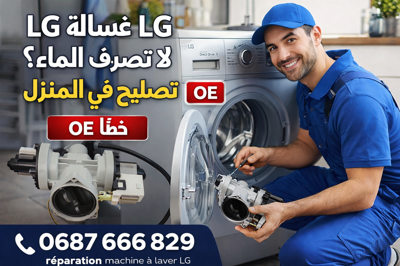 Réparation machine à laver LG ne vidange pas (Erreur OE)