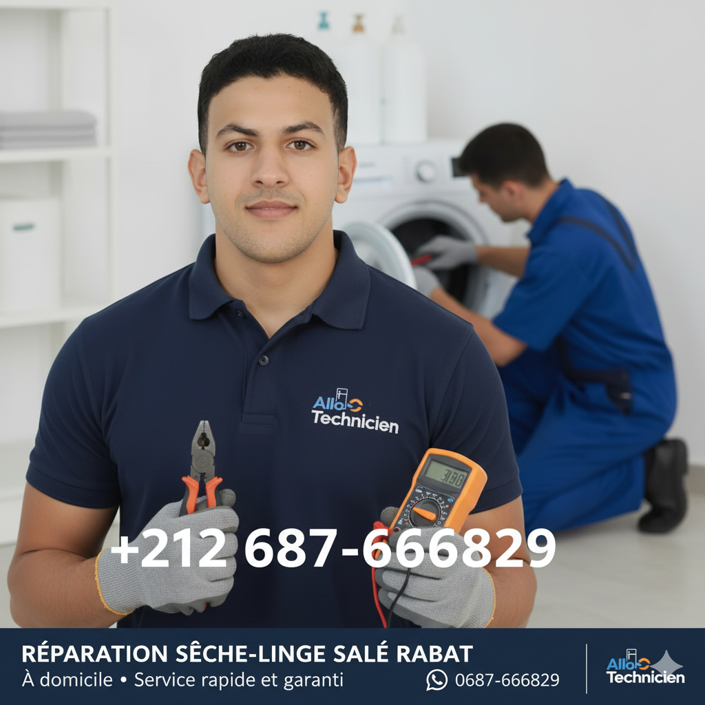 Technicien réparation sèche-linge Rabat à domicile