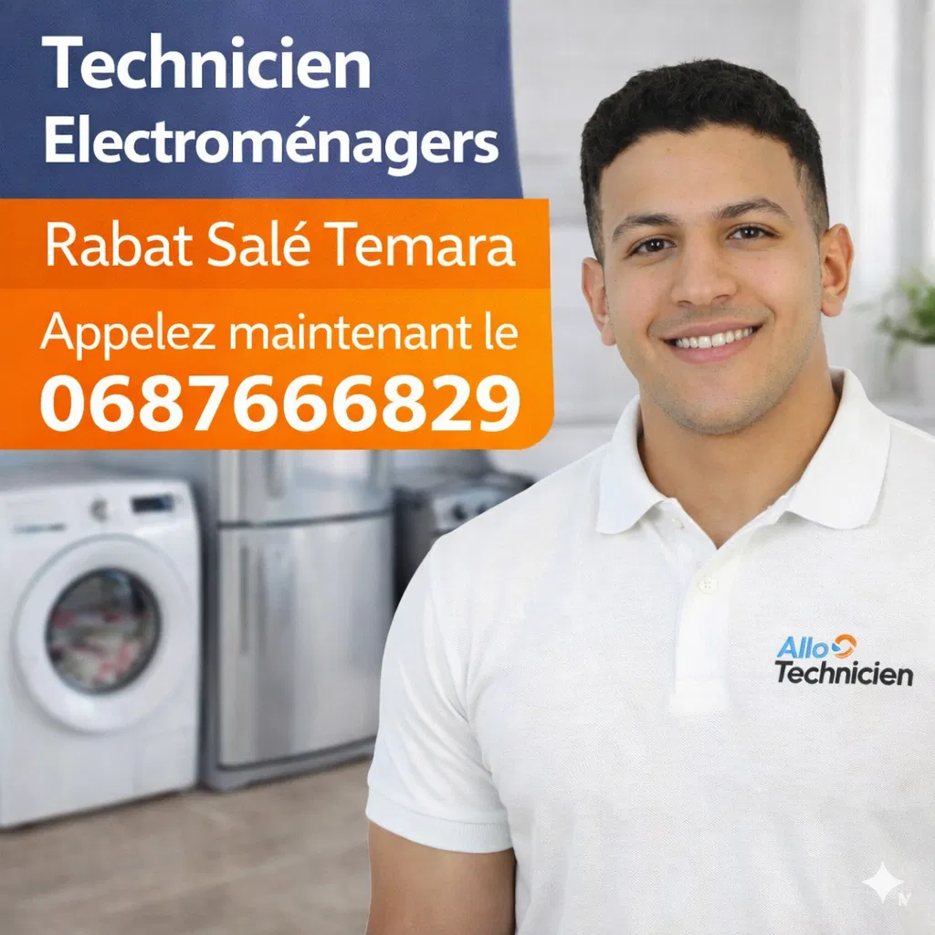 réparation électroménager à domicile à Rabat