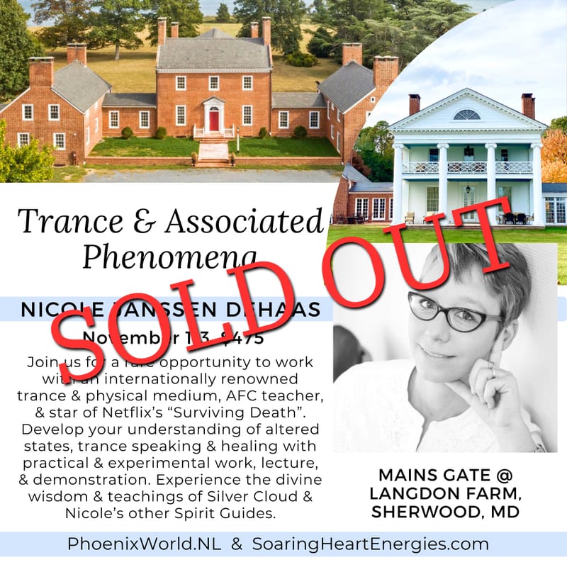 Trance Mediumship with Nicole Janssen DeHaas at Mains Gate