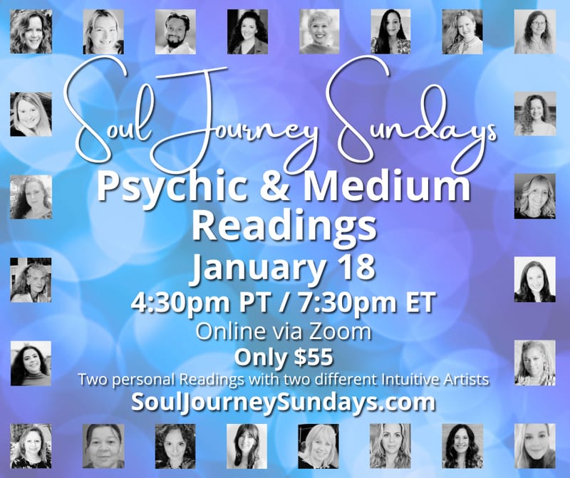 Soul Journey Sundays - Psychic & Medium Readings