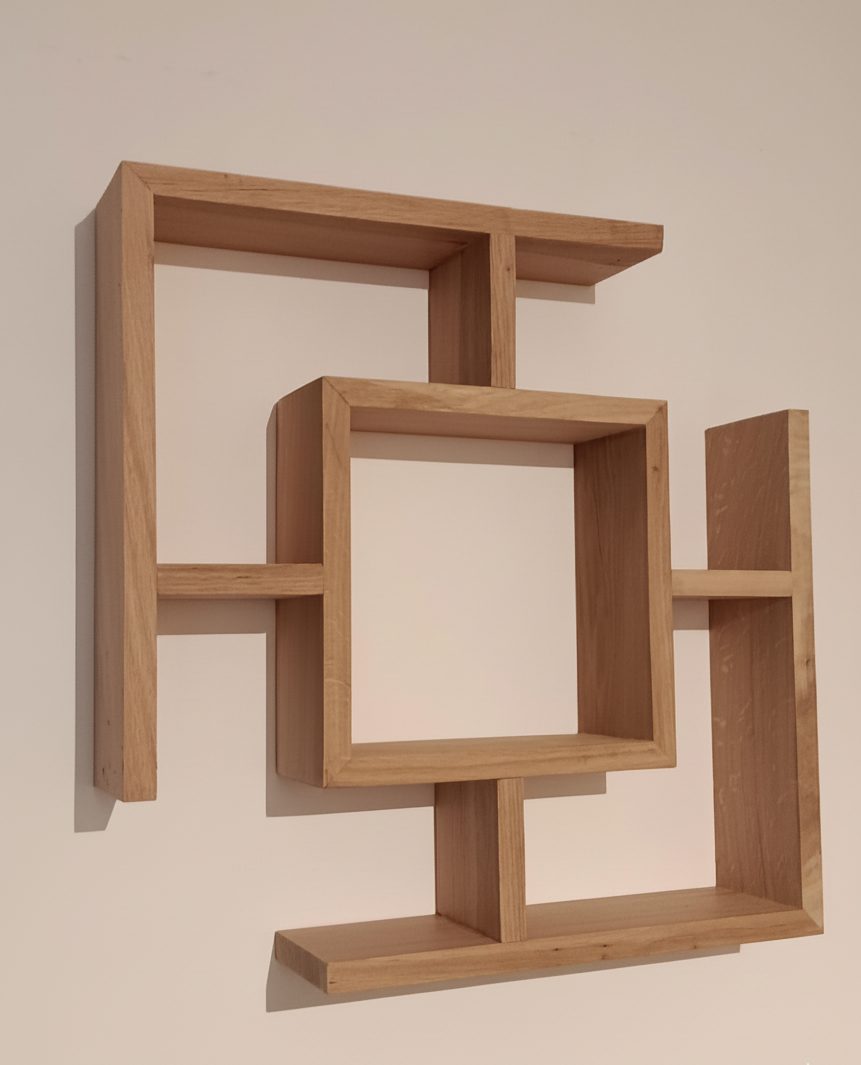 Fabrication sur mesure d’étagère murale en chêne. tarif 95€