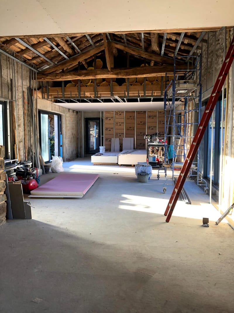 Avant et pendant les travaux ...