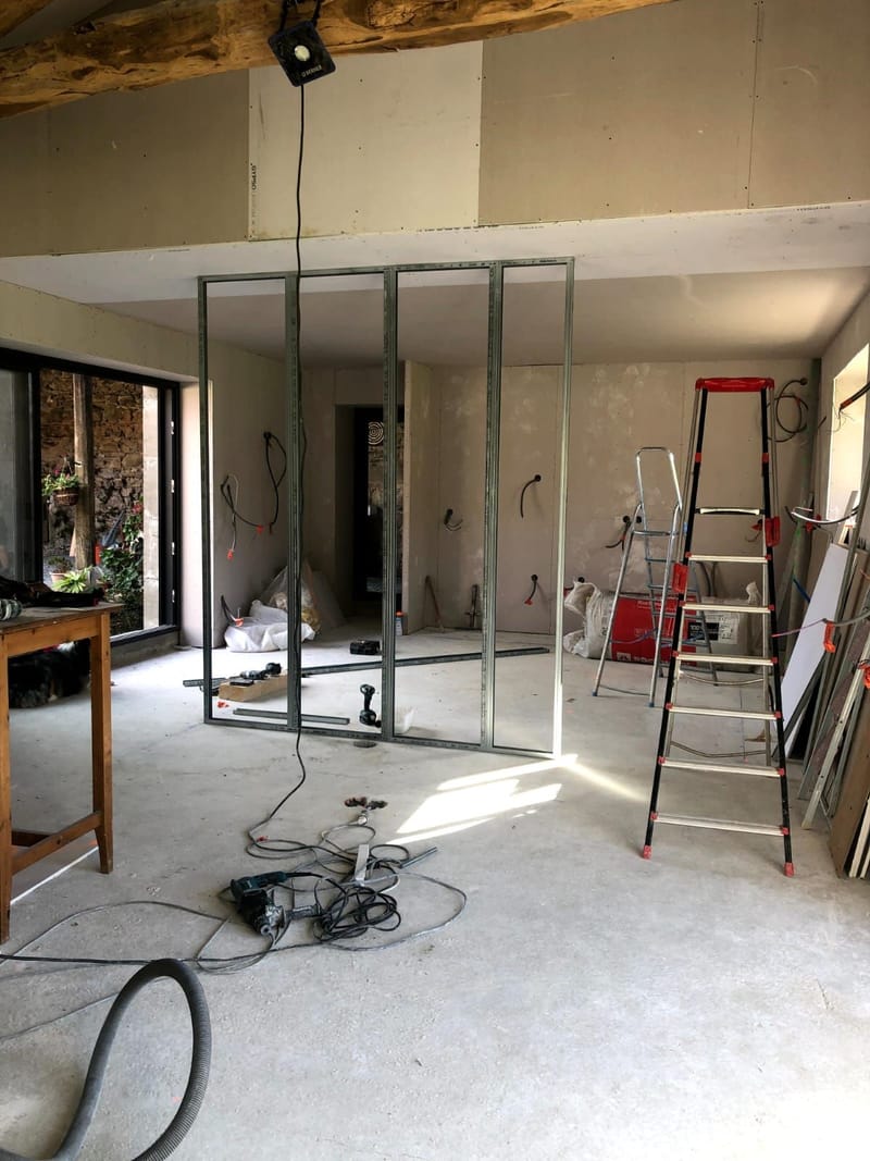 Avant et pendant les travaux ...