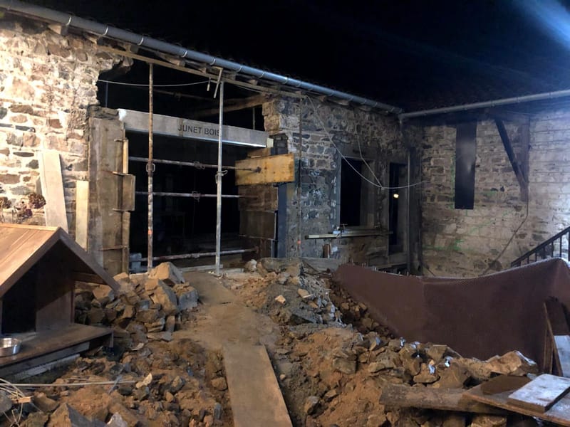 Avant et pendant les travaux ...