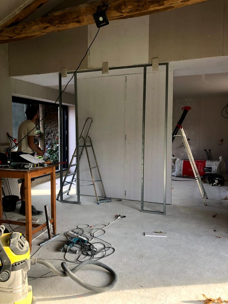 Avant et pendant les travaux ...