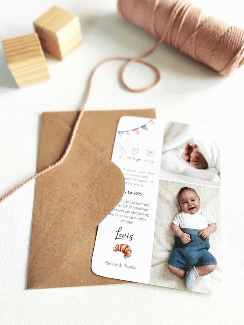 FORFAIT N°1 : "Le Faire part à personnaliser " 