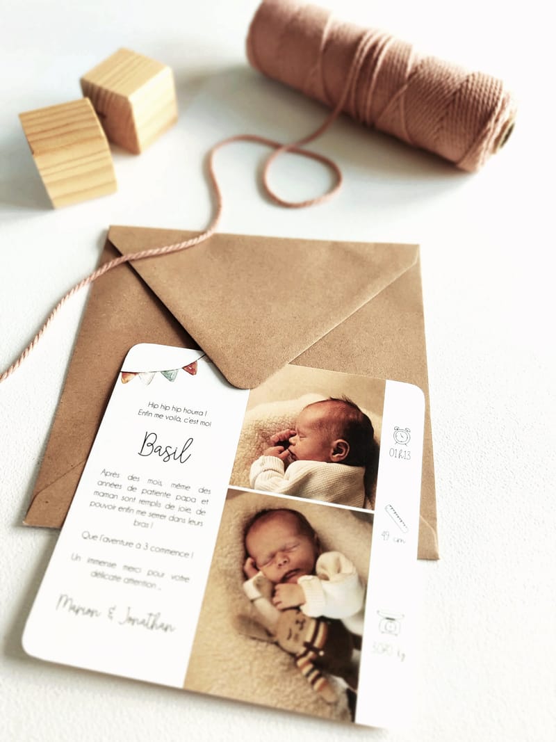 FORFAIT N°2 : "Le Faire part sur mesure " 